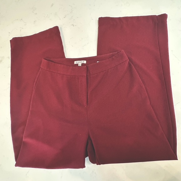 Nanette Lepore - Wide Leg Pants - Burgundy - SZ. 8 - Picture 1 of 5
